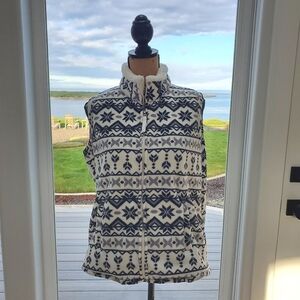 Great Northwest Indigo Fleece Vest. Size Large (no size tag)